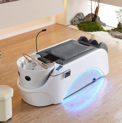A035 | Plumbed | Head Spa Shampoo Bed — Head Massage & Water Circulation | SSW | Head Spa Beds (Plumbed) by SSW - SH Salons