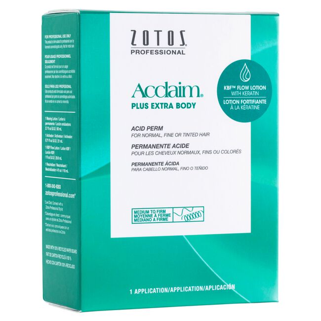 Acclaim Plus Extra Body Acid Perm | Normal, Fine or Tinted Hair | ZOTOS - SH Salons