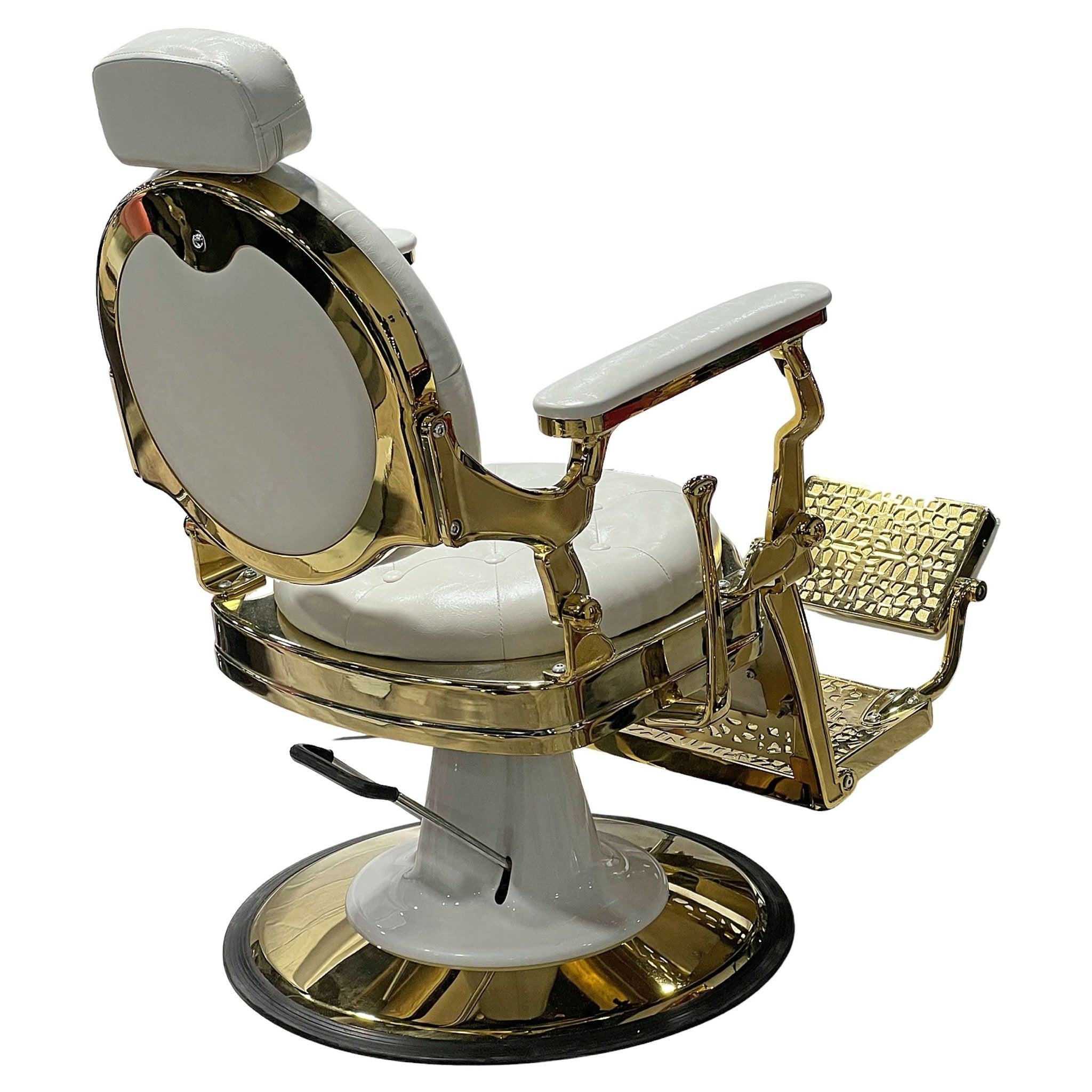 B195G - Shiny White | Barber Chair | Barber Salon Accessories | Barber Chair by SSW - SH Salons
