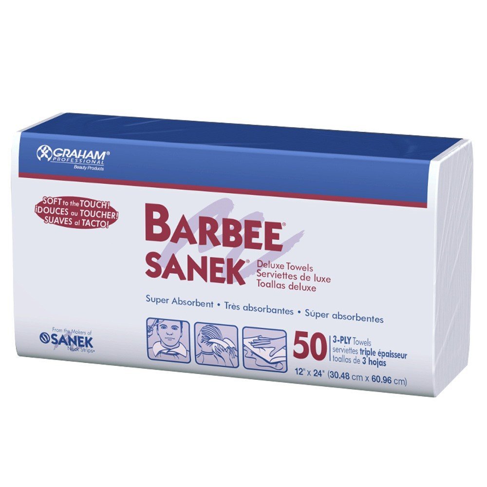 Barbee Economy Towels | 3 Ply | 50 Pieces | Super Absorbent | GRAHAM BEAUTY | Towels by GRAHAM BEAUTY - SH Salons