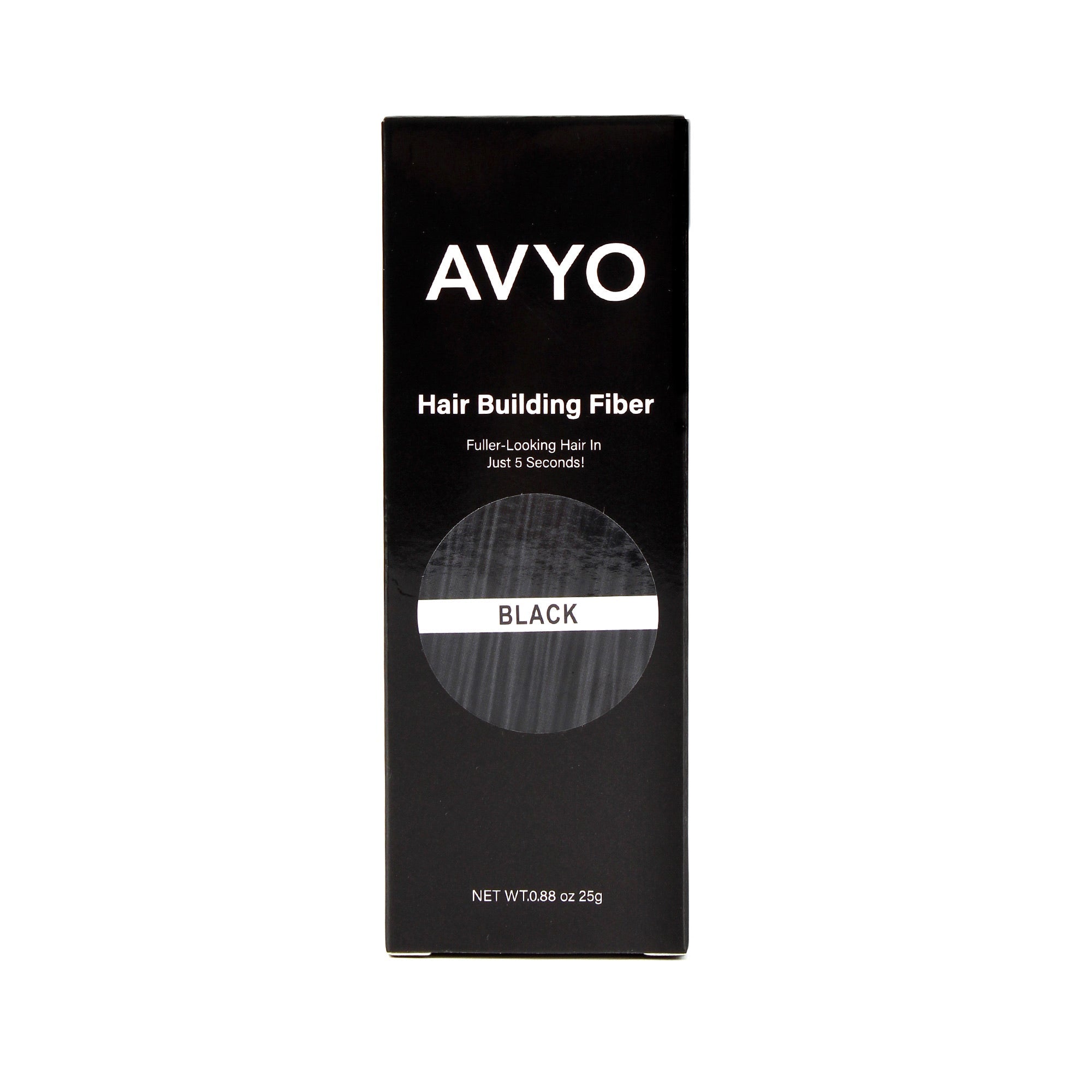 Black | Hair Building Fibers | Fuller Looking Hair | 0.88 oz - 25g | AVYO | Hair Care by AVYO - SH Salons