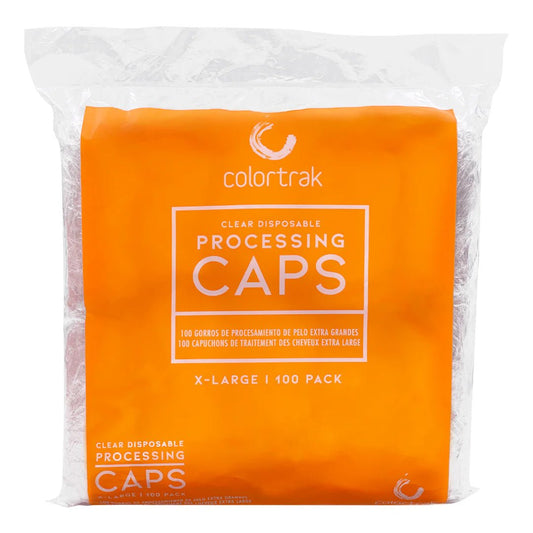 Clear Disposable Processing Caps | 100 Pack | X - Large | 4100BB | COLORTRAK - SH Salons