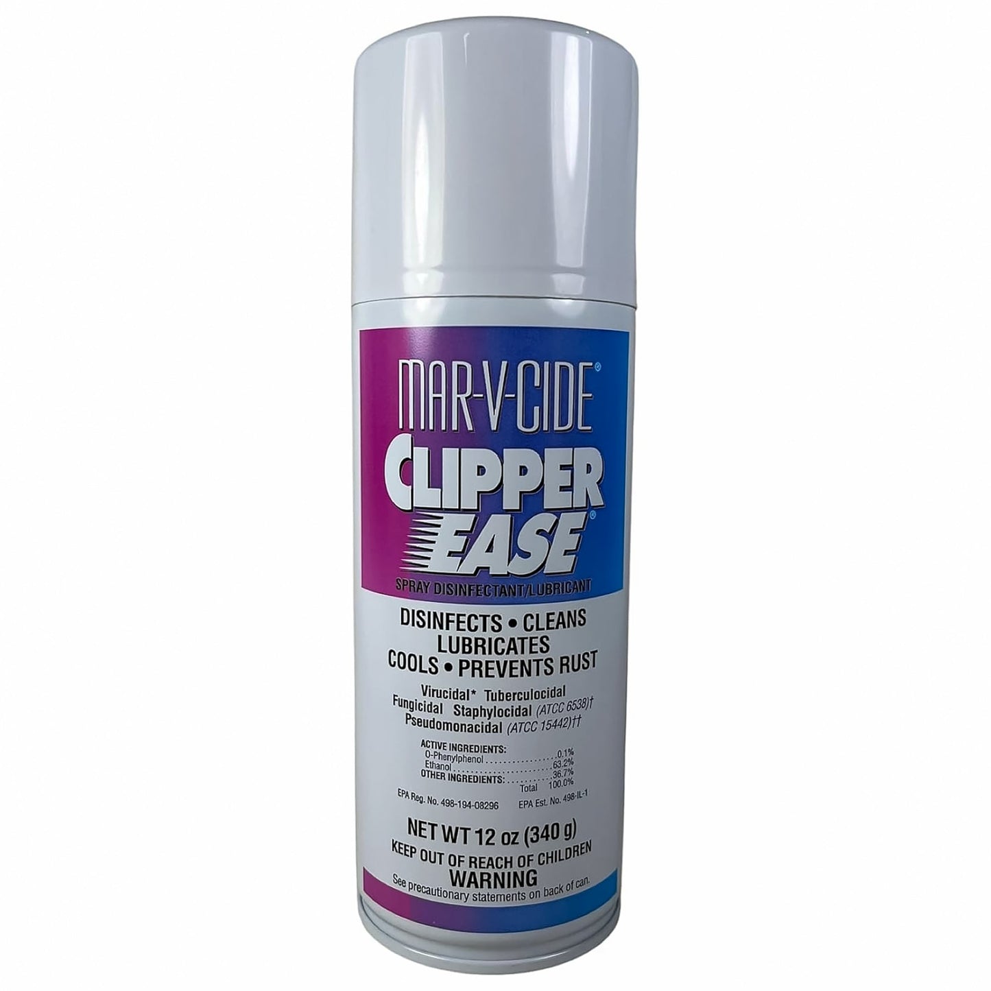 Clipper Ease Disinfectant & Lubricant Spray - 12 oz | Mar - V - Cide | PERSONAL CARE by Mar - V - Cide - SH Salons