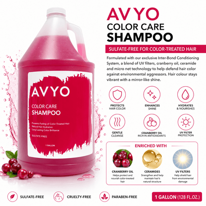 Color Care Shampoo – For Color - Treated Hair | Sulfate - Free | Gallon | AVYO by AVYO | SH Salons
