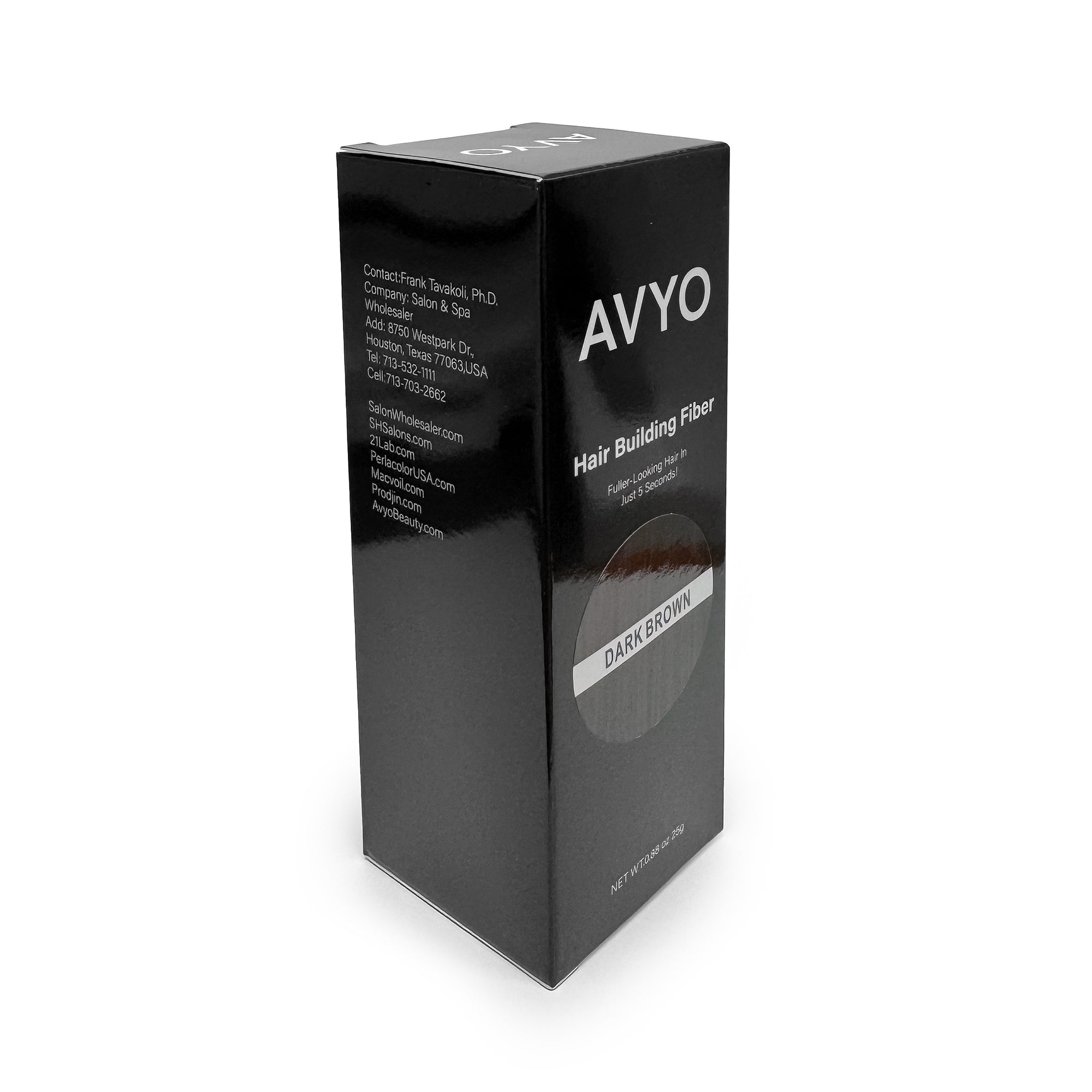 Dark Brown | Hair Building Fibers | Fuller Looking Hair | 0.88 oz - 25g | AVYO | Hair Care by AVYO - SH Salons