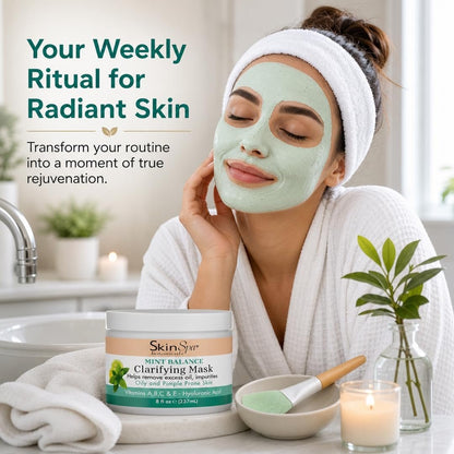 Deep Cleansing Hydrating Facial Mask for Oily & Acne-Prone Skin | 8 fl oz | SKIN SPA by SKIN SPA | SH Salons