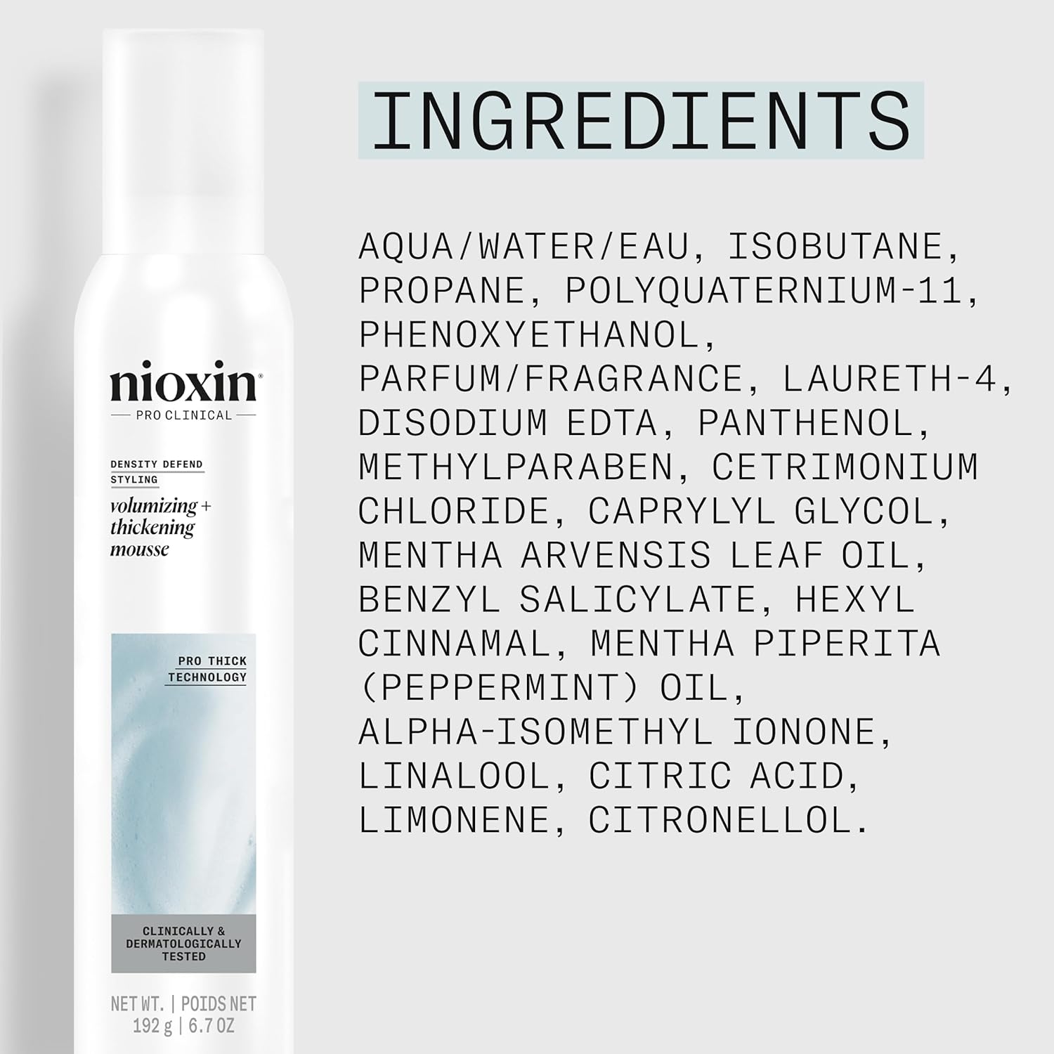 Density Defend Styling Volumizing + Thickening Mousse | 6.7 oz | NIOXIN - SH Salons