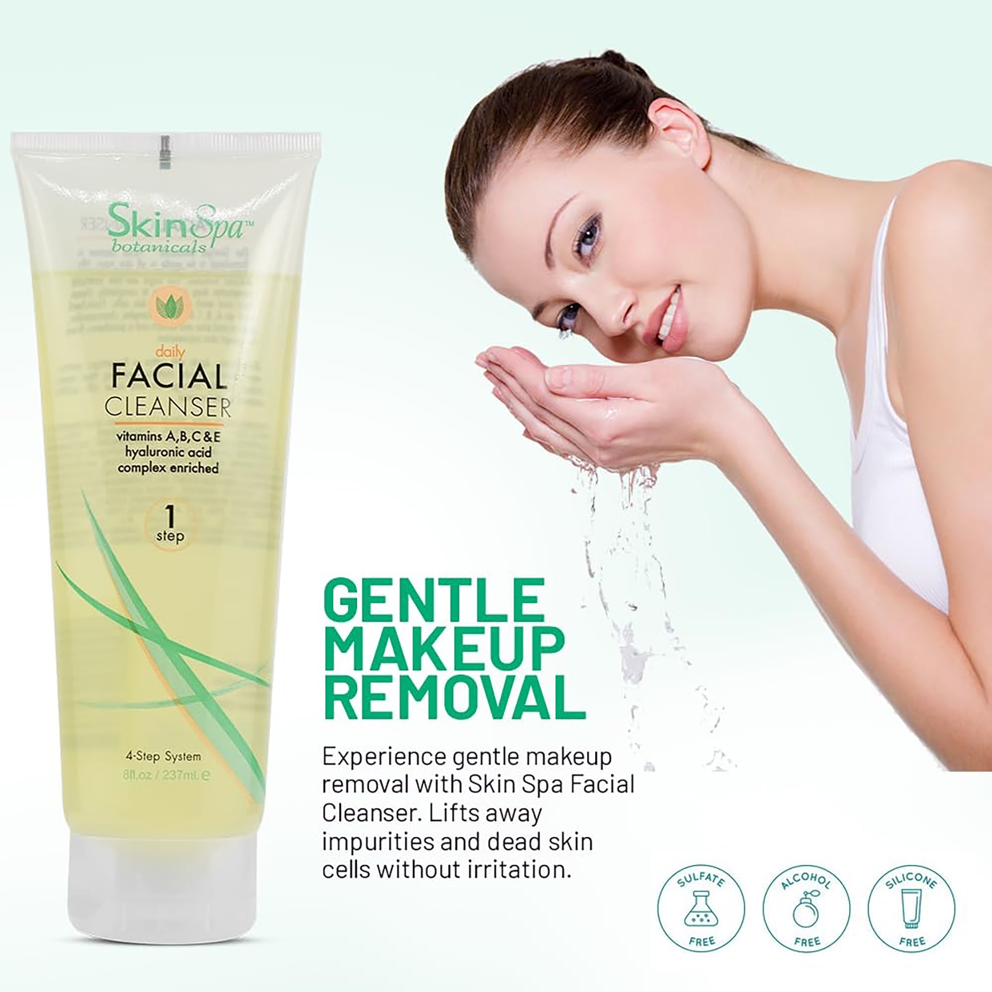 Facial Cleanser for All Skin Types | 8 fl.oz. | SKIN SPA | SKIN CARE by SKIN SPA - SH Salons