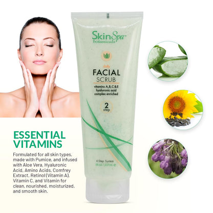 Facial Scrub – Aloe Vera | 8 fl.oz. | Step 2 | SKIN SPA | SKIN CARE by SKIN SPA - SH Salons