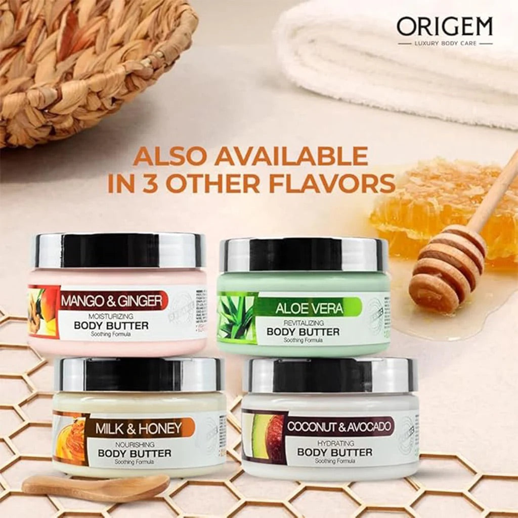 Mango & Ginger | Body Butter for Dry Skin | 8 fl oz | ORIGEM