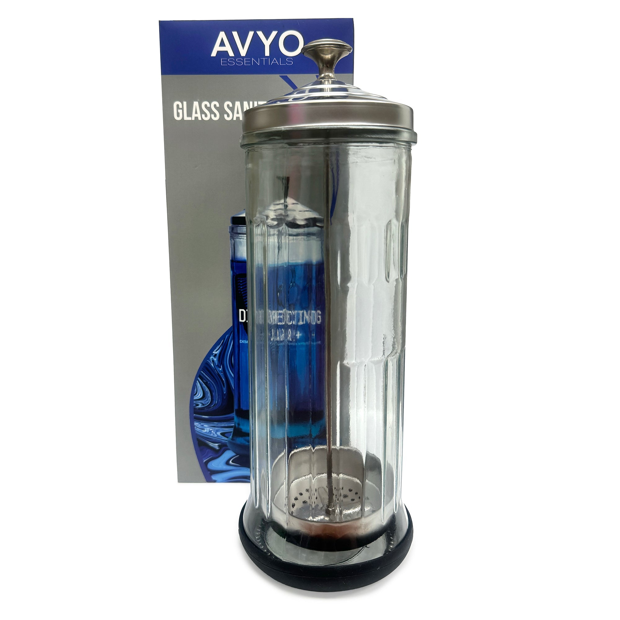 Glass Sanitizing Jar | 21 fl.oz. | AVYO - SH Salons