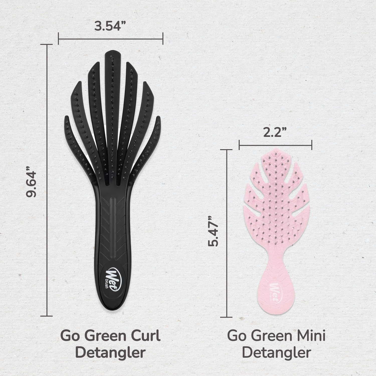 Go Green Curl Detangler Hair Brush | Curly Hair Detangling Brush with IntelliFlex® Bristles | WET BRUSH by WET BRUSH-PRO | SH Salons