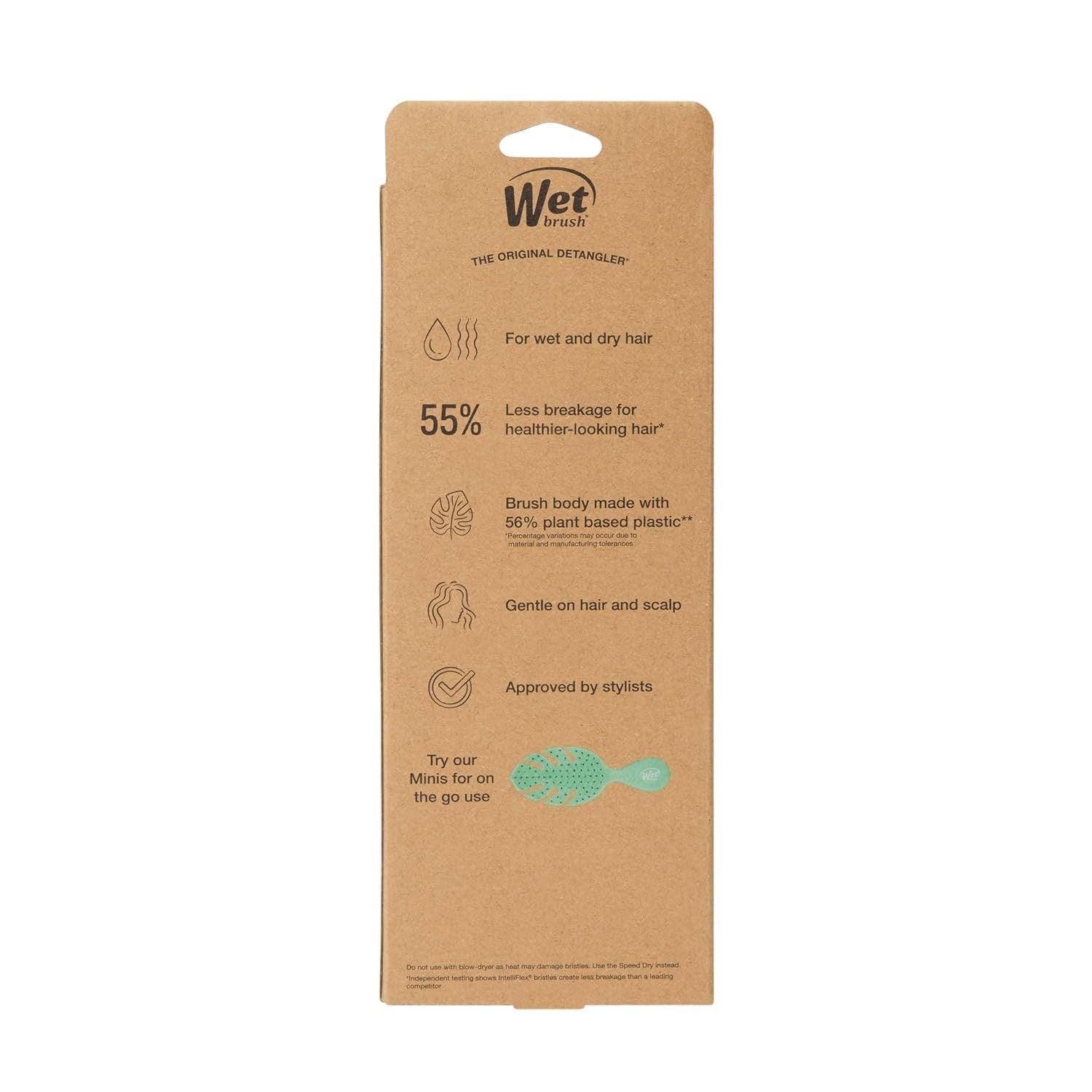 Go Green Curl Detangler Hair Brush | Curly Hair Detangling Brush with IntelliFlex® Bristles | WET BRUSH by WET BRUSH-PRO | SH Salons