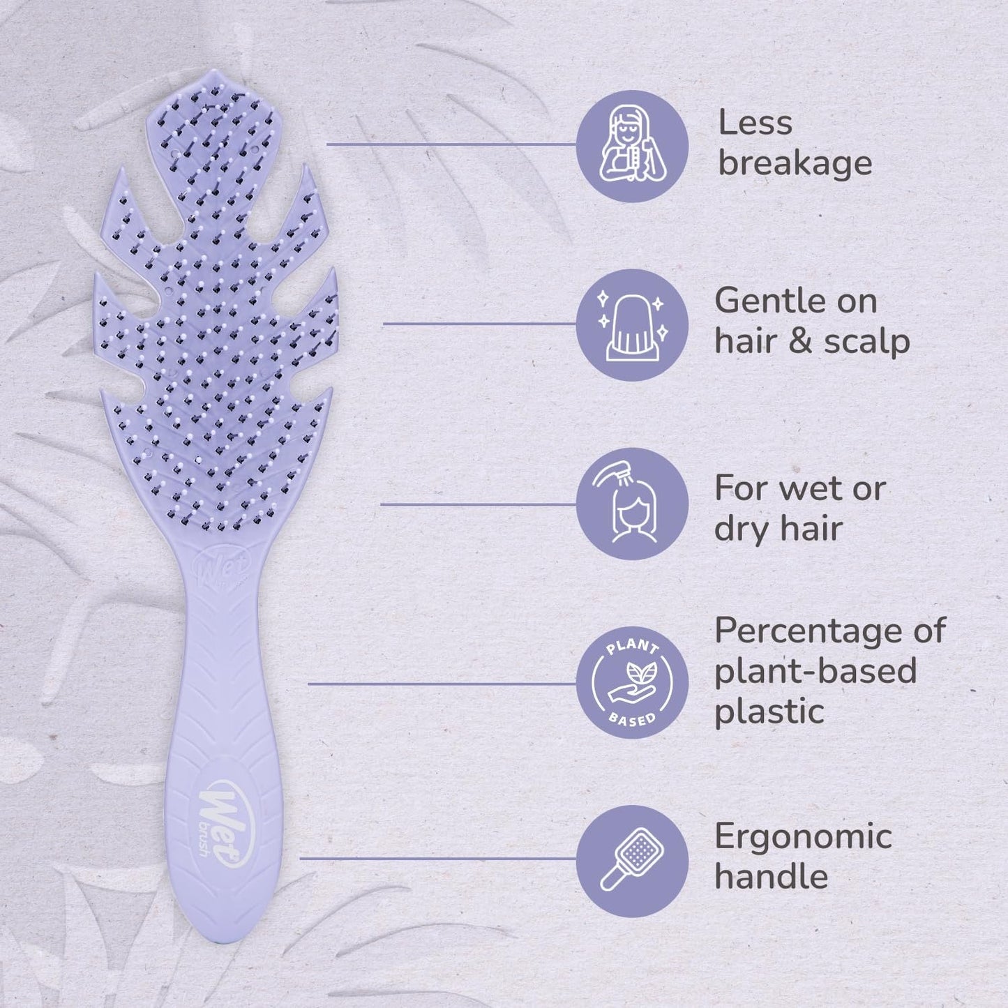 Go Green Detangler Hair Brush | Plant-Based Detangling Brush for Wet & Dry Hair | WET BRUSH by WET BRUSH-PRO | SH Salons