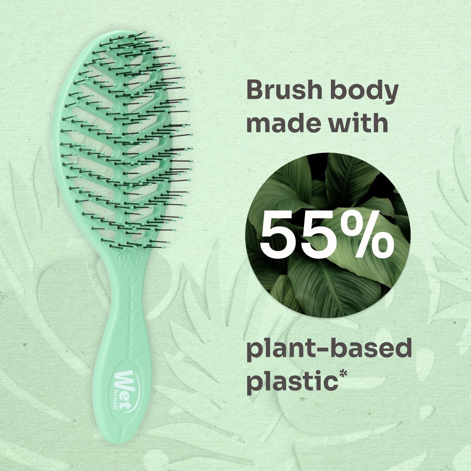 Go Green Speed Dry Hair Brush – Vented Blow Dry | Brush with HeatFlex Bristles | WET BRUSH by WET BRUSH-PRO | SH Salons