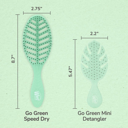 Go Green Speed Dry Hair Brush – Vented Blow Dry | Brush with HeatFlex Bristles | WET BRUSH by WET BRUSH-PRO | SH Salons