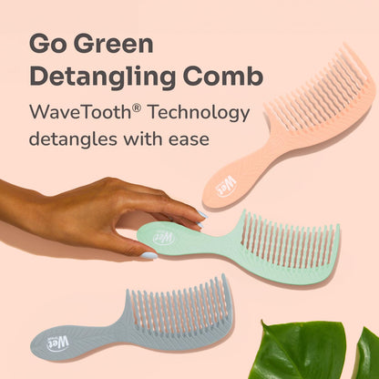 Go Green Treatment Comb | Wide Tooth Hair Detangler | No Split Ends and No Damage | WET BRUSH | COMBS & BRUSHES by WET BRUSH - PRO - SH Salons