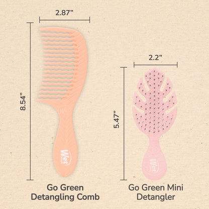 Go Green Treatment Comb | Wide Tooth Hair Detangler | No Split Ends and No Damage | WET BRUSH | COMBS & BRUSHES by WET BRUSH - PRO - SH Salons
