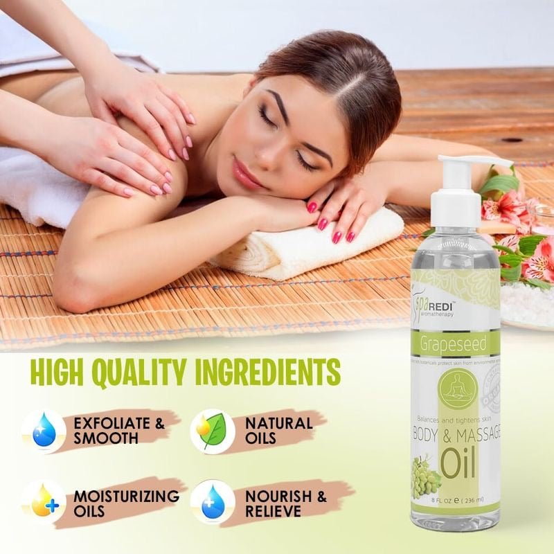 Grapeseed | Body & Massage Oil | 8 fl. oz. | SPA REDI by SPA REDI | SH Salons