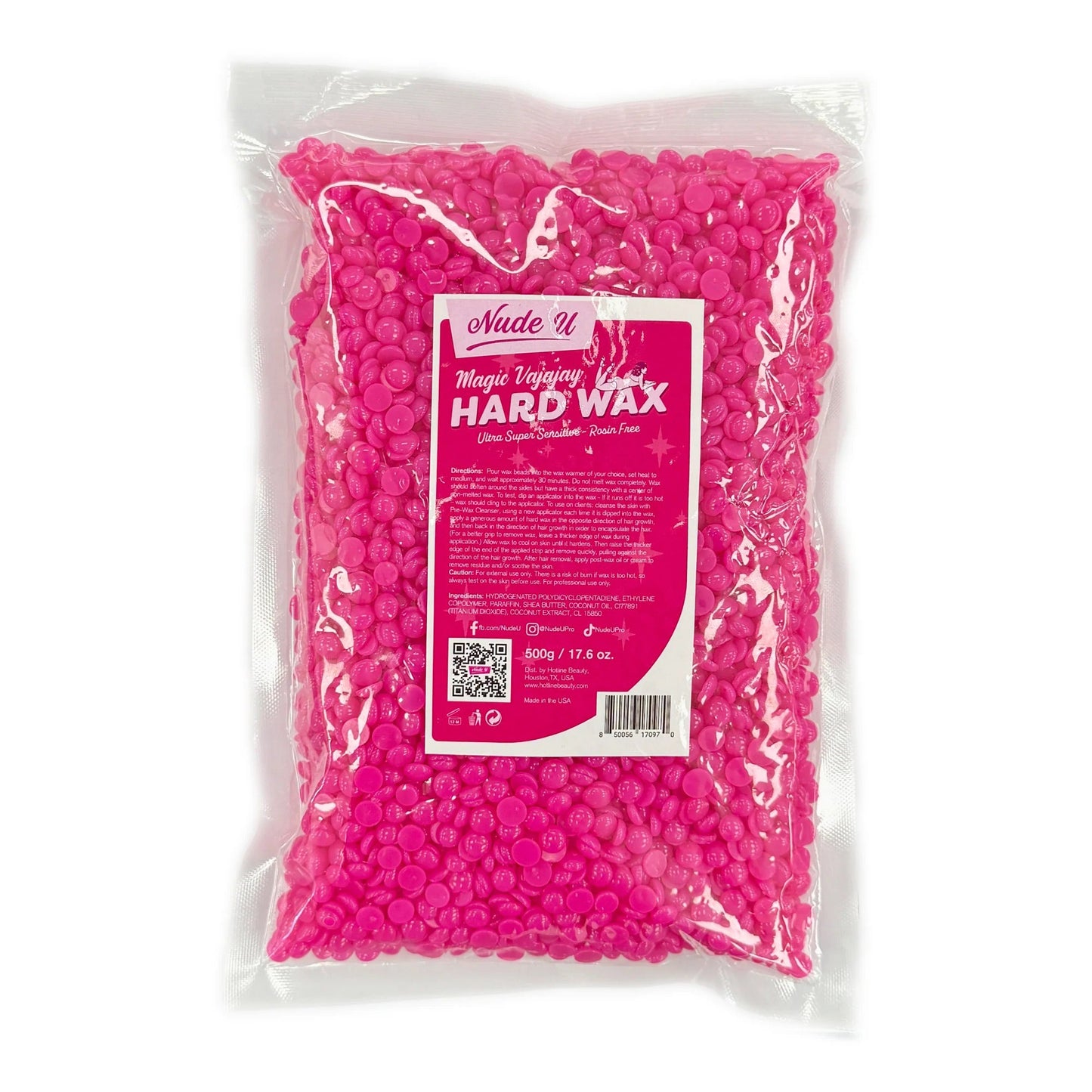 Hard Wax Beans | Magic Vajayjay Ultra Super Sensitive Rosin - Free | NUDE U | WAXING KITS & SUPPLIES by NUDE U - SH Salons