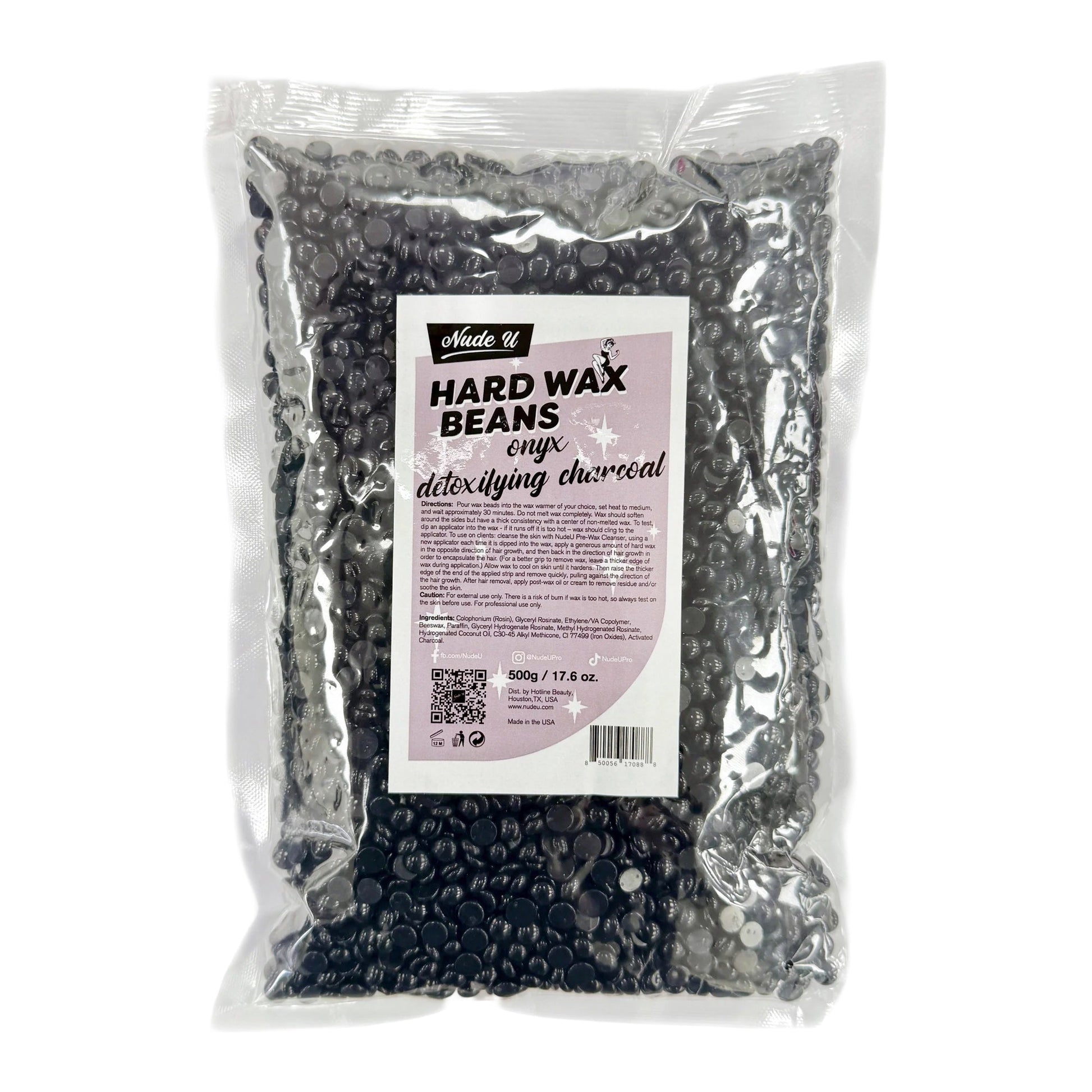 Hard Wax Beans | Onyx Detoxifying Charcoal | NUDE U by NUDE U | SH Salons