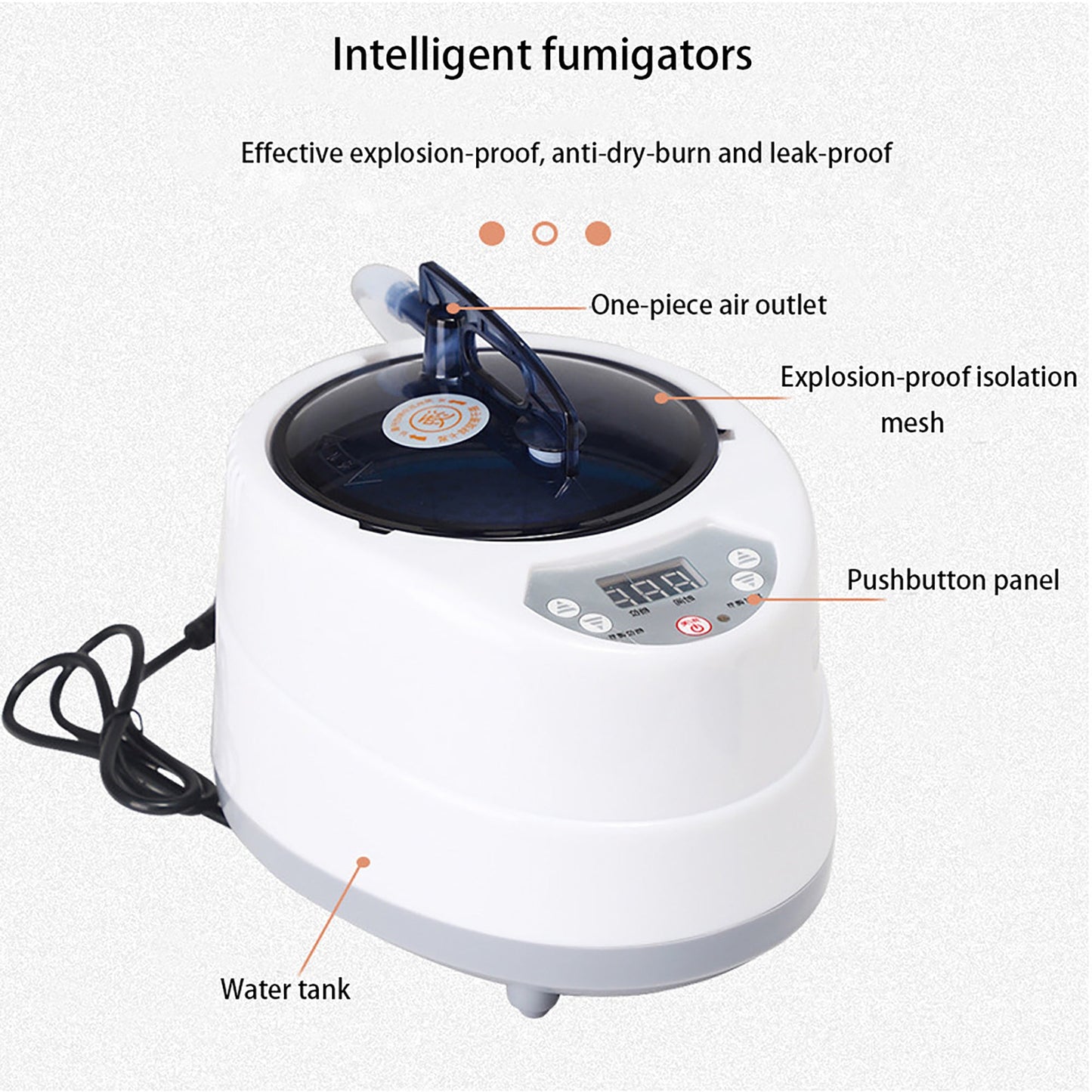 Head Spa Thermo - Steamer | 2000 mL (67.6 fl oz) Stainless Tank | Digital Control & Remote | SSW | by SH Salons - SH Salons