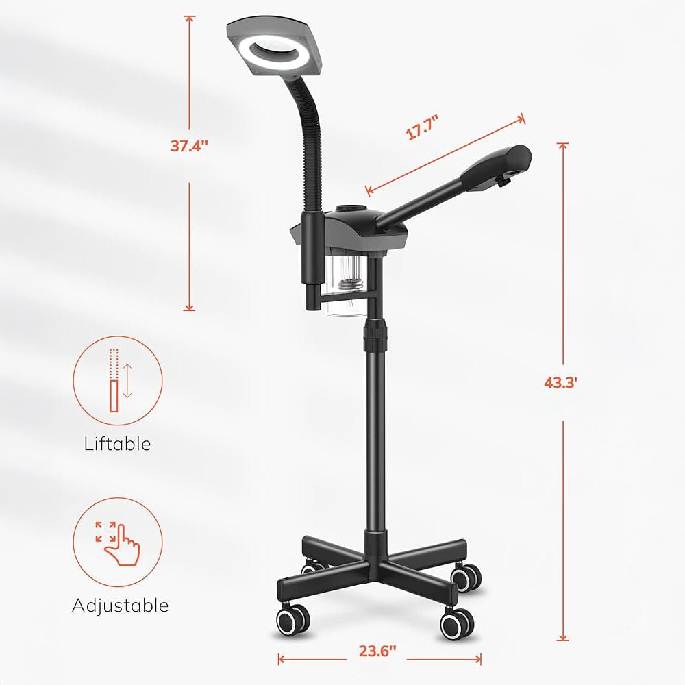 JY - 201A | 2 in 1 Facial Steamer with LED Lamp by SSW | SH Salons