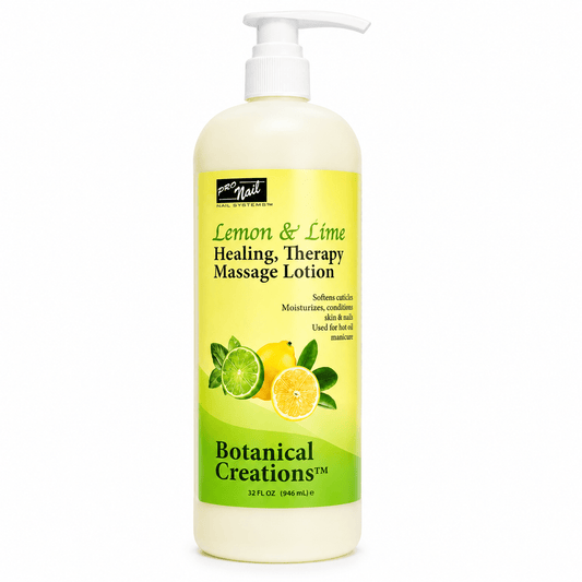 Lemon & Lime | Spa & Pedicure Massage Lotion 32 fl oz – Dual - Phase Thermal Treatment | PRO NAIL | Nail & Cuticle Care by PRO NAIL - SH Salons