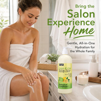 Lemon & Lime | Spa & Pedicure Massage Lotion 32 fl oz – Dual - Phase Thermal Treatment | PRO NAIL by PRO NAIL | SH Salons
