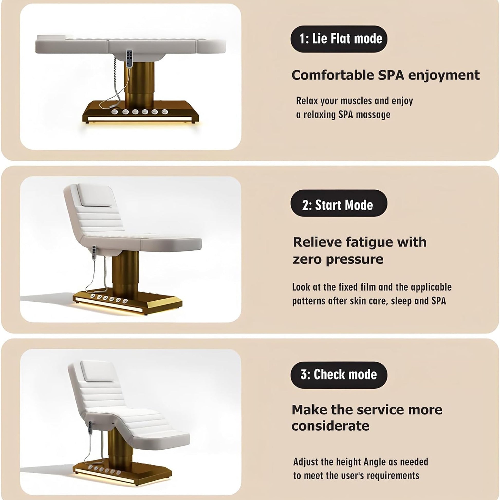 LT1837 | Professional Fully Electric Spa Chair | SSW | MASSAGE BED by SSW - SH Salons