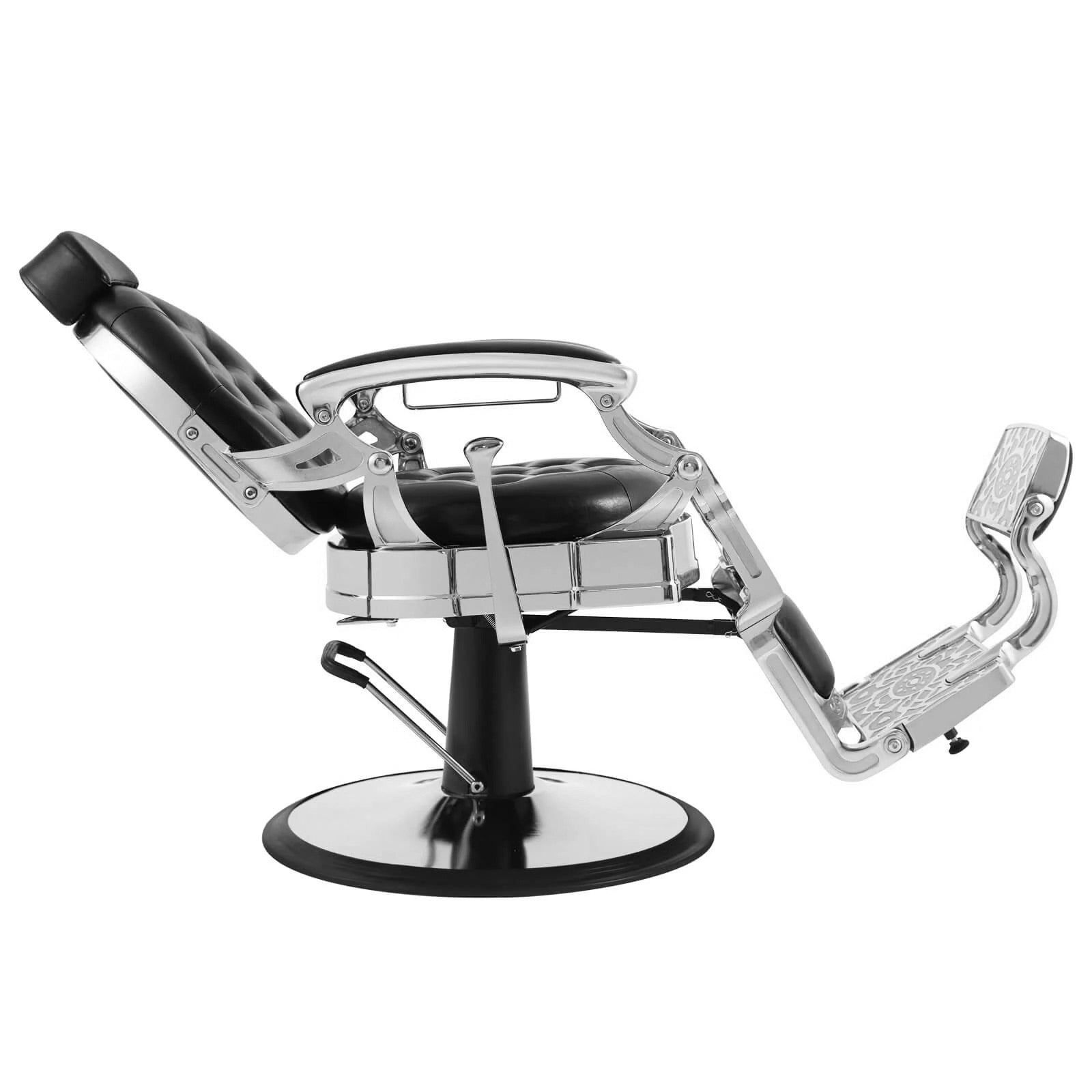 LT896A | Silver Vintage Barber Chair | Barber Salon Accessories | Barber Chair by SSW - SH Salons