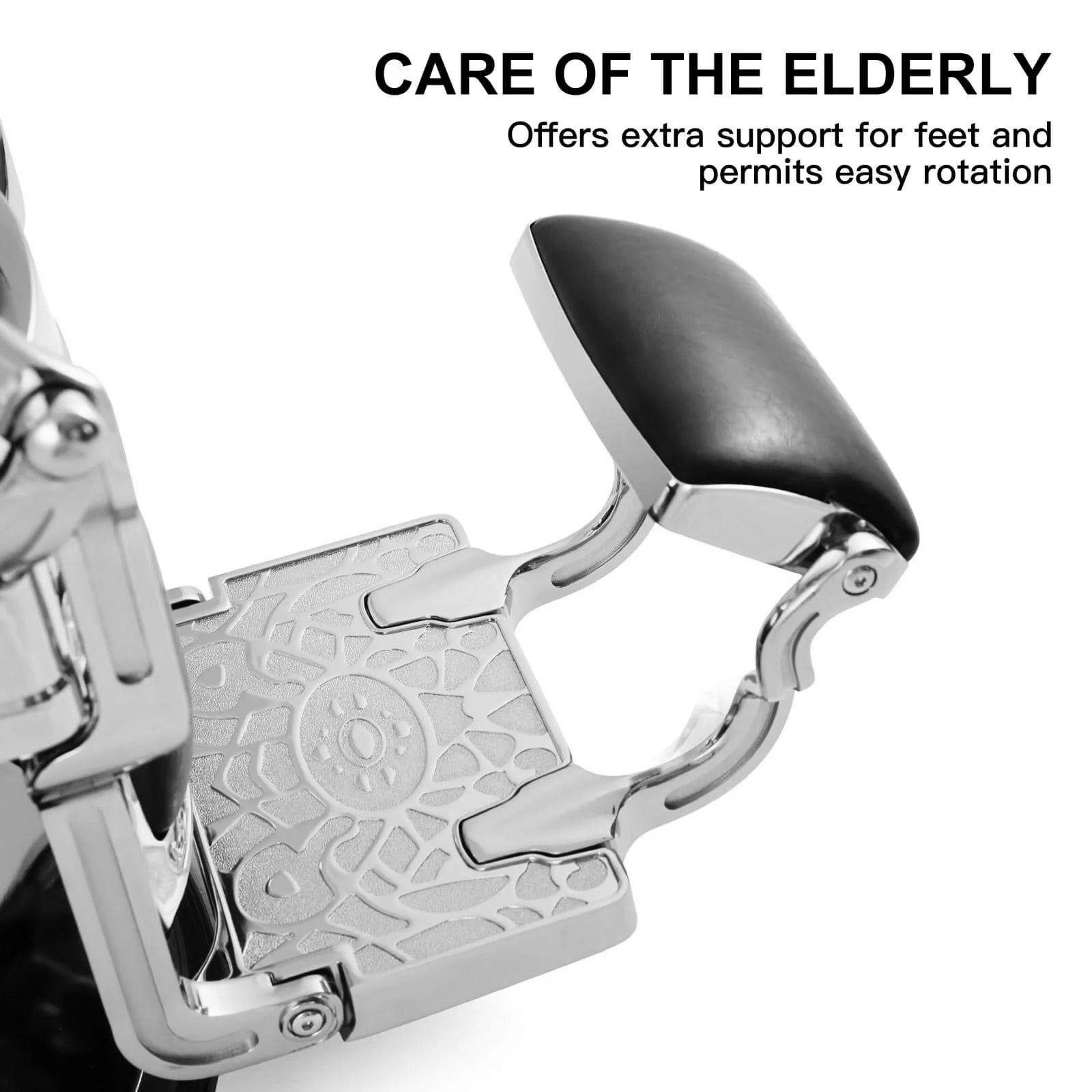 LT896A | Silver Vintage Barber Chair | Barber Salon Accessories | Barber Chair by SSW - SH Salons