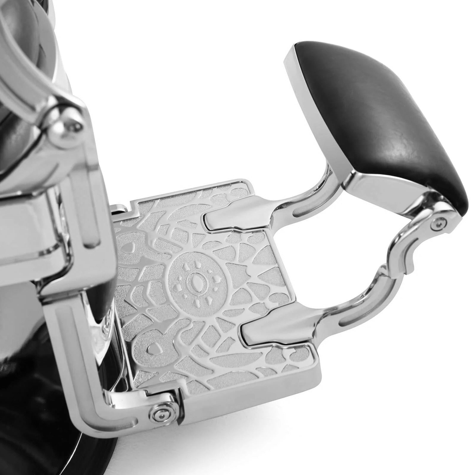 LT896A | Silver Vintage Barber Chair | Barber Salon Accessories | Barber Chair by SSW - SH Salons