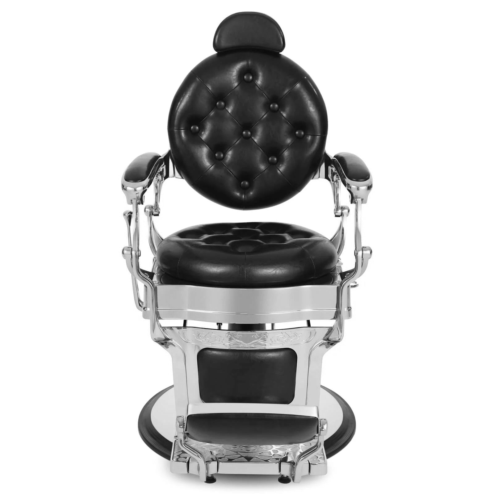 LT896A | Silver Vintage Barber Chair | Barber Salon Accessories | Barber Chair by SSW - SH Salons