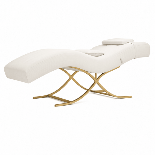 Luxury Curved Eyelash Bed | MLCO601 | Professional Lash & Spa Treatment Table | SSW by SSW | SH Salons