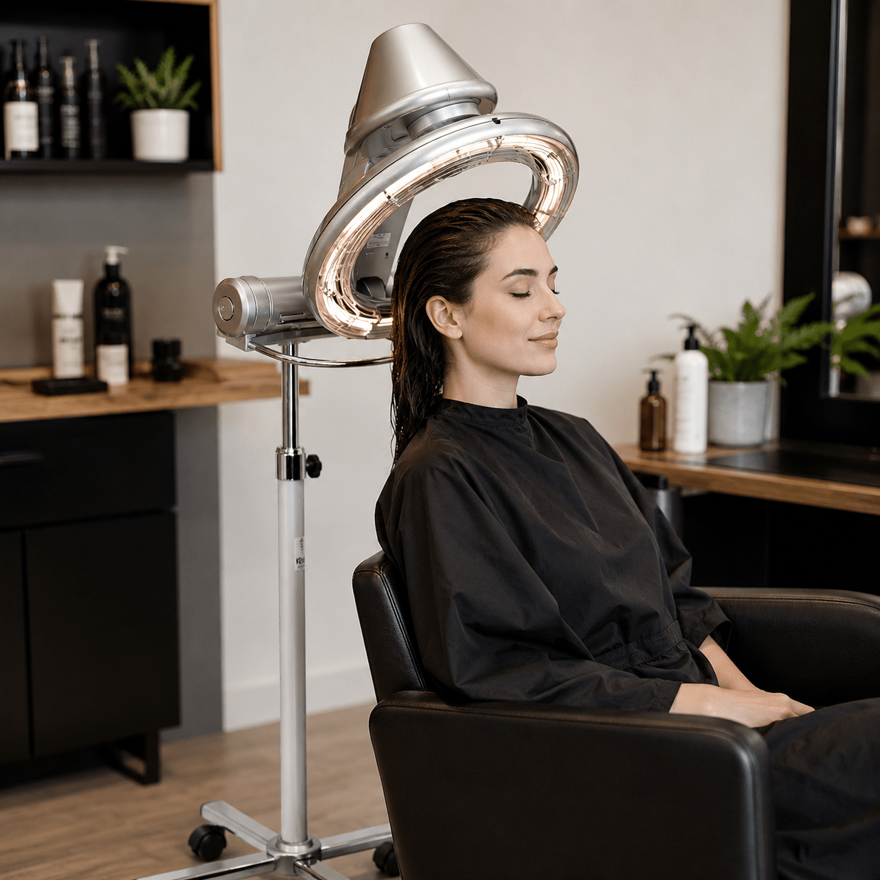 M - 1021 Professional Hair Accelerator Dryer with Rolling Stand by SSW | SH Salons