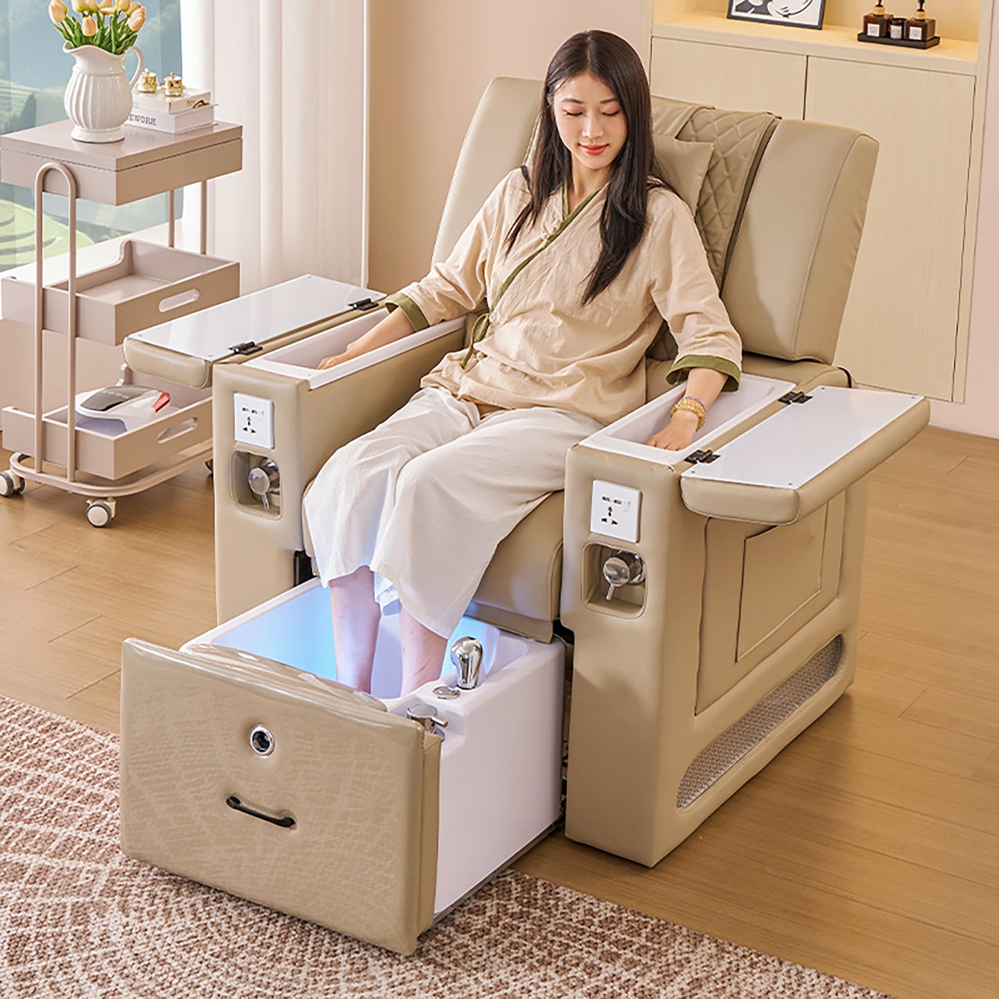 M30 | Plumbed | Pedicure and Manicure Chair - Electric Massage | SSW | Pedicure and Manicure Chair (Plumbed) by SSW - SH Salons