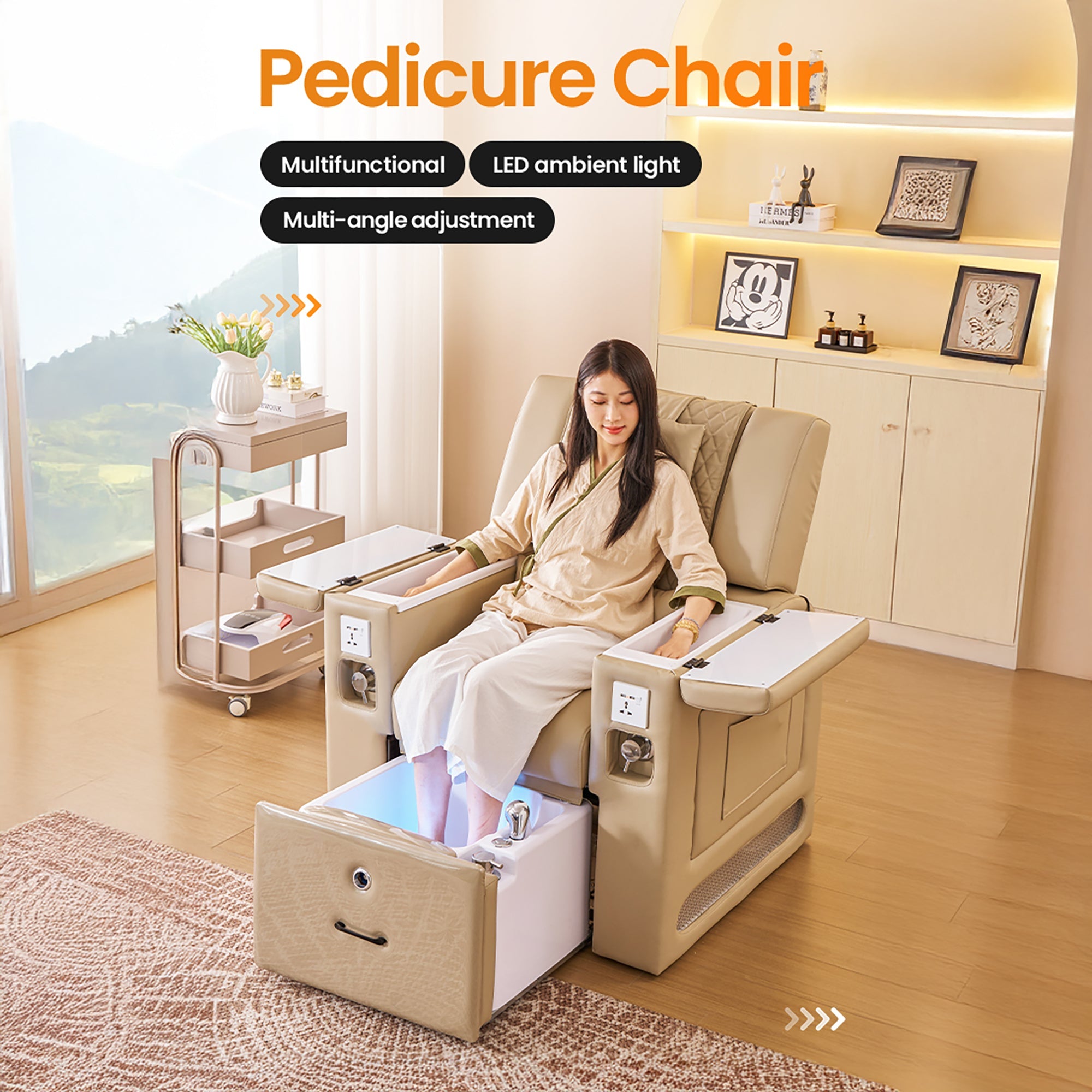 M30 | Plumbed | Pedicure and Manicure Chair - Electric Massage | SSW | Pedicure and Manicure Chair (Plumbed) by SSW - SH Salons