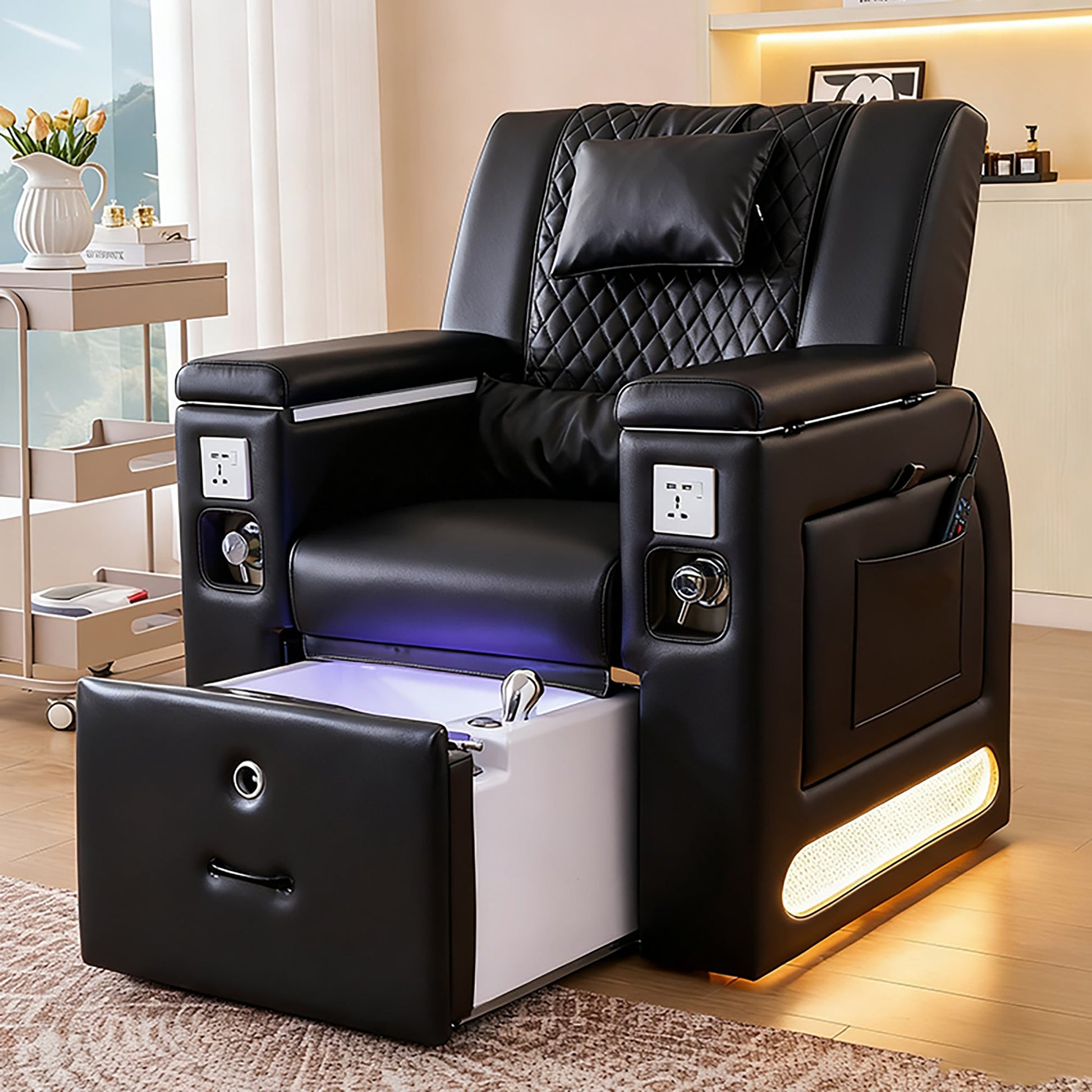 M30 | Plumbed | Pedicure and Manicure Chair - Electric Massage | SSW | Pedicure and Manicure Chair (Plumbed) by SSW - SH Salons