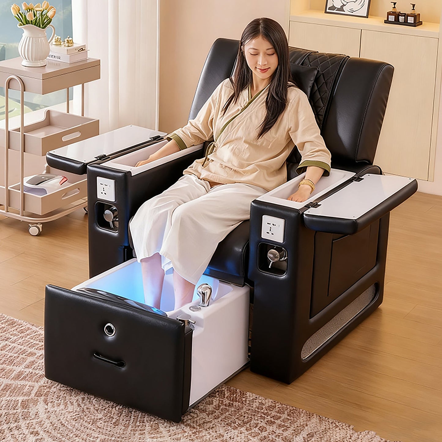 M30 | Plumbed | Pedicure and Manicure Chair - Electric Massage | SSW | Pedicure and Manicure Chair (Plumbed) by SSW - SH Salons