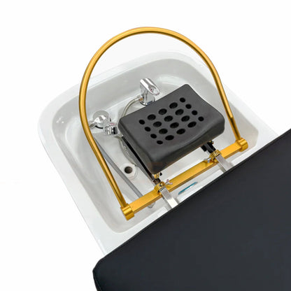 M35 | Plummed | Electric Luxury Japanese Head Spa / Pedicure Basin with Arms | SSW | Head Spa Beds (Plumbed) by SSW - SH Salons