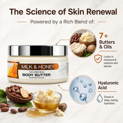 Milk & Honey | Body Butter for Dry Skin | 8 fl oz | ORIGEM by ORIGEM | SH Salons