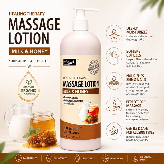 Milk & Honey | Spa & Pedicure Massage Lotion 32 fl oz – Dual - Phase Thermal Treatment | PRO NAIL | Nail & Cuticle Care by PRO NAIL - SH Salons