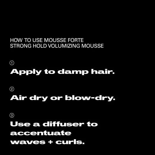 Mousse Forte (New Packaging) | SEBASTIAN | HAIR STYLING PRODUCTS by SEBASTIAN - SH Salons