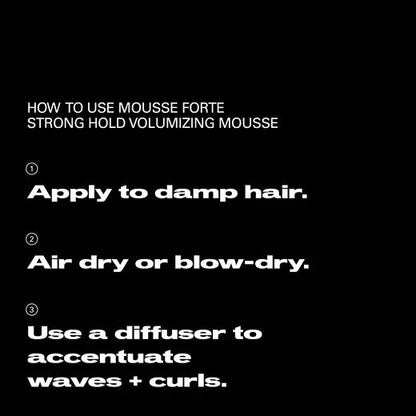 Mousse Forte (New Packaging) | SEBASTIAN | HAIR STYLING PRODUCTS by SEBASTIAN - SH Salons