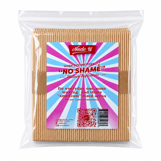 "No Shame" Medium Wax Applicator | Face and Body Waxing | 100 Pack | NUDE U | WAXING KITS & SUPPLIES by NUDE U - SH Salons