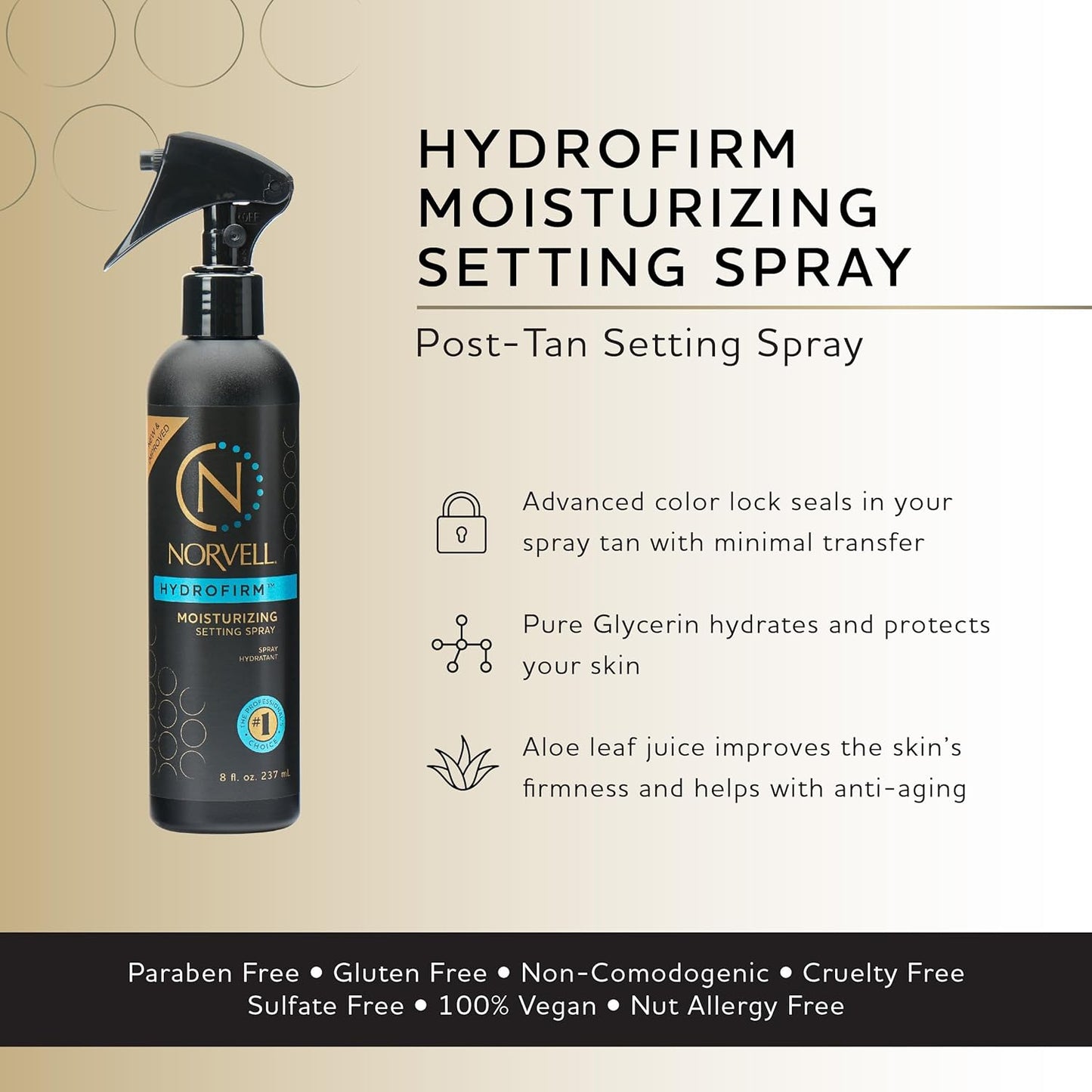 Norvell Post-Tan | Hydrofirm | Moisturizing Spray | 8 fl.oz. | NORVELL - SH Salons