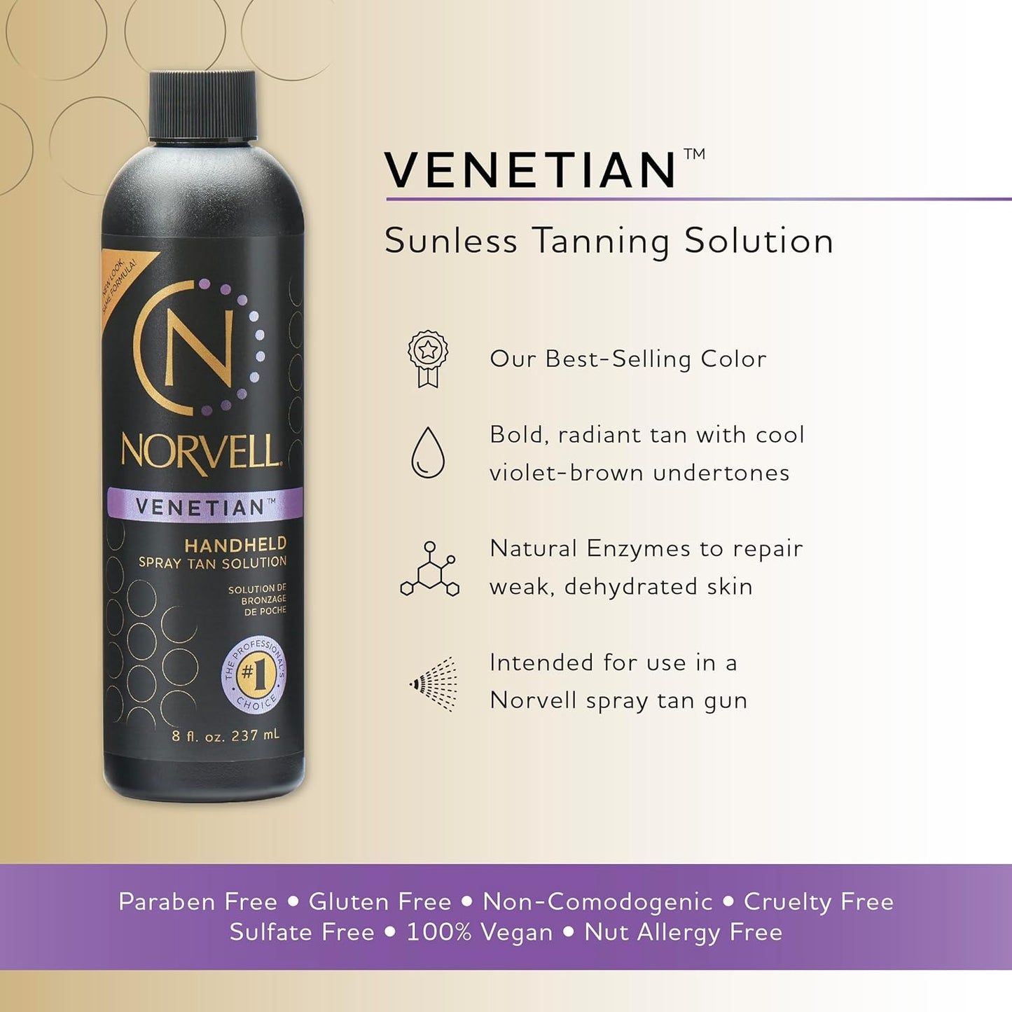 Norvell Venetian | Handheld Spray Tan Solution | Anti-Orange Formula | NORVELL - SH Salons