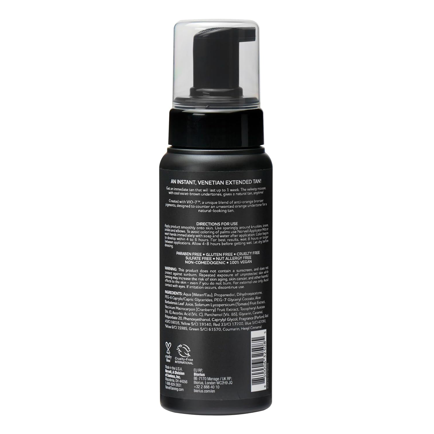 Norvell Venetian | Sunless Self-Tanning Mousse with Bronzer | Instant Self Tanner | NORVELL Norvell Venetian | Sunless Self-Tanning Mousse with Bronzer | Instant Self Tanner | NORVELL