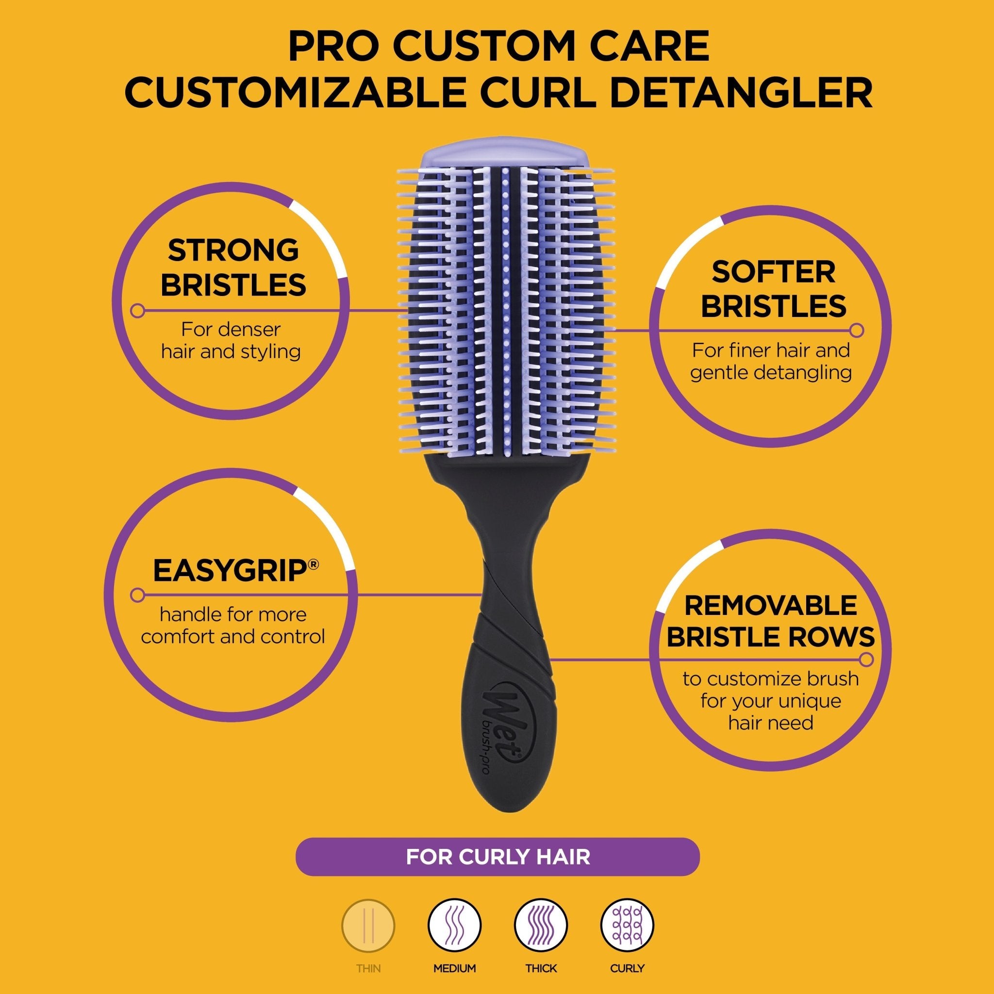 Pro Custom Care Customizeable Curl Detangling Brush | WET BRUSH - PRO | COMBS & BRUSHES by WET BRUSH - PRO - SH Salons